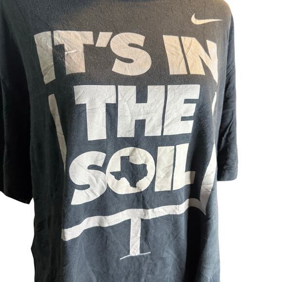 Nike Texas It's In The Soil Football Tee, Black, Size XL - Picture 1 of 4